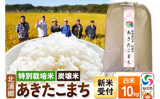 《令和8年産 新米予約》【特別栽培米 炭壌米 あきたこまち】白米 10kg [食味ランキング 特A 通算22回 産地 秋田県 仙北市 産米 お米]