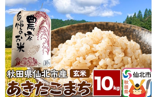 【玄米】令和7年産 あきたこまち 10kg 米 お米 こめ 秋田県 仙北市産