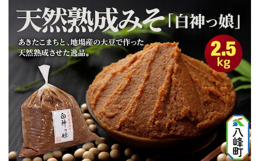 味噌 みそ 天然熟成みそ「白神っ娘」 あきたこまち 秋田県八峰町産 おらほの館 国産