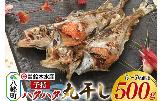 子持 ハタハタ 丸干し 5～7尾前後 500g はたはた 鰰 子持 はたはた 子持ハタハタ 丸干し ぶりこ 鈴木水産 秋田県 八峰町