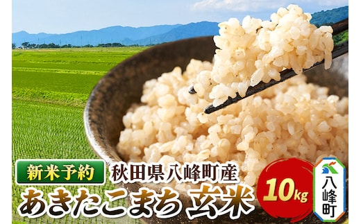 ＜令和8年産 新米予約＞【玄米】令和8産米 八峰町産 あきたこまち 10kg [先行予約 玄米 ブランド米 ご飯 ごはん]