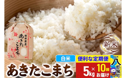 《新米》《定期便10ヶ月》あきたこまち 5kg【白米】 令和8年産 秋田県産 こまちライン [新米 こまちライン あきたこまち ブランド米 お米 白米 精米 無洗米 米どころ 秋田 秋田県産]