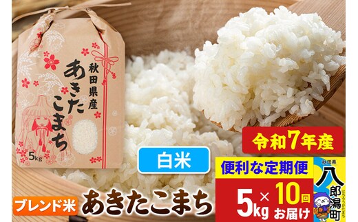 《定期便10ヶ月》 あきたこまち ブレンド米 5kg【白米】令和7年産 秋田県産 こまちライン [こまちライン あきたこまち ブランド米 ブレンド米 お米 白米 精米 米どころ 秋田 秋田県産]