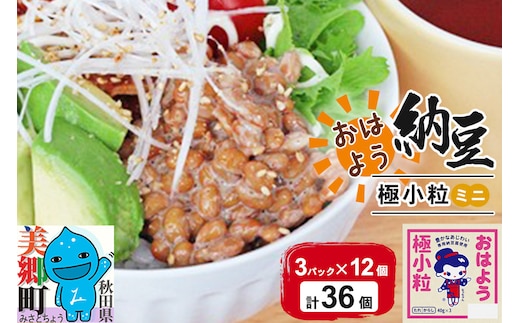 ヤマダフーズ おはよう 極小粒 ミニ 3パック×12個（計36個）