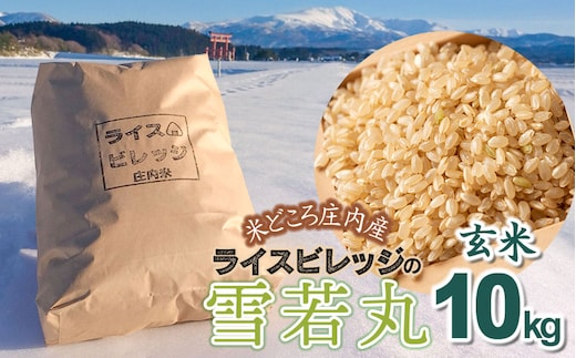令和7年産 米どころ庄内産ライスビレッジの雪若丸 玄米10kg K-7117