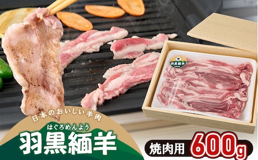 【令和8年先行予約 6月以降発送】 羽黒緬羊の焼肉セット (600g) クックミートマルヤマ K-849