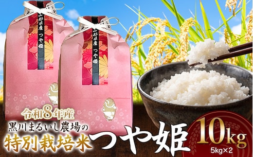 【令和8年産 新米】 黒川まるいし農場の特別栽培米 つや姫 10kg(5kg×2袋) 山形県鶴岡市産 K-881 | つやひめ 10キロ 米どころ 庄内米 ブランド米 コメ こめ 精米 ご飯 ごはん 美味しい お取り寄せ 農家直送 東北 国産 おすすめ 人気 返礼品