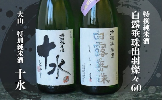 日本酒 大山＆竹の露 特撰純米呑み比べセット 受賞 1800ml×2本 K-869
