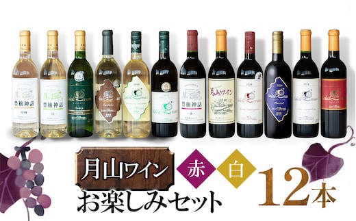 月山ワイン 赤・白ワイン 12本セット H96-201