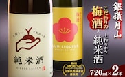 銀嶺月山 こだわり梅酒と純米酒セット（720ml×2本）　016-E-GS025