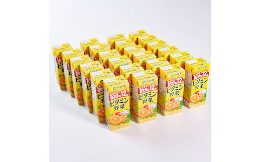 伊藤園 ビタミン野菜 200ml×48本（24本×2ケースセット） 栄養機能食品 ／ 野菜ジュース 野菜 ジュース ミックスジュース 果物 栄養 健康 ソフトドリンク 紙パック 国内製造 022-G-IT008