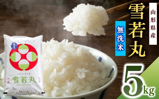 【無洗米】令和7年産 雪若丸 5kg×1袋 山形産【2025年10月中旬頃より順次配送予定】2025年産 山形県産 018-C-SR007