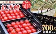 《先行予約！》山形県産 さくらんぼ《こだわりのY字仕立て栽培》「紅秀峰」700g 秀品 Lサイズ以上 化粧箱入り 【2026年6月中旬頃～7月上旬頃発送予定】※配送不可 沖縄・離島　026-A-YJ002