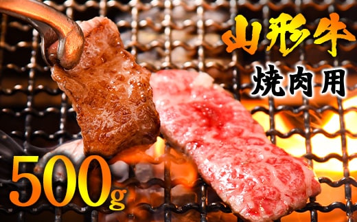 【45営業日以内配送】《焼肉店を直営する精肉工場からお届け》黒毛和牛「山形牛」焼肉用（肩・モモ・バラ お任せ）500g（500g×1パック） 019-D-YL046