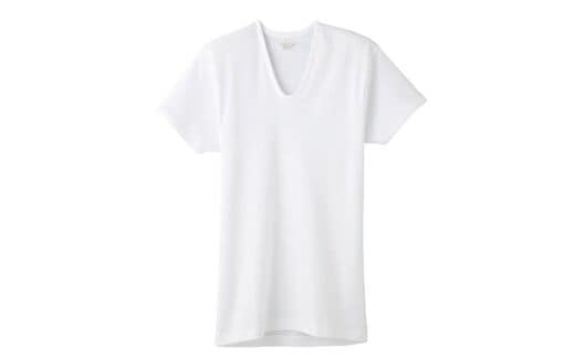 【グンゼ 快適工房】半袖肌着 男性用 U首 ホワイト Mサイズ（3枚セット） 012-H-GZ001-UM