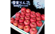 【先行予約】雪室 りんご「サンふじ」 5kg （サイズおまかせ） 山形県産 2025年産 令和7年産【2026年1月下旬頃～2月下旬頃発送予定】※ 配送不可 沖縄・離島　012-B-MM039