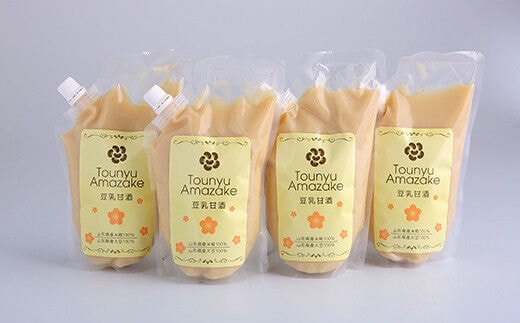 国産大豆と米麹で作った 純粋な 豆乳甘酒 500g×4本セット 016-G-TS006