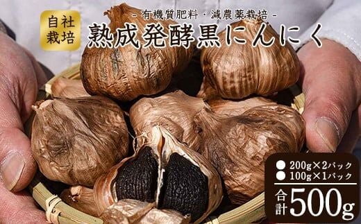 こだわり農家の「発酵熟成 黒にんにく」500g 山形県産 013-G-JF011