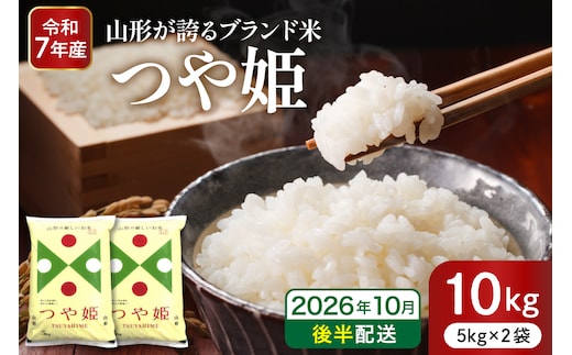 【令和7年産米】※2026年10月後半発送※ 特別栽培米 つや姫10kg 山形県 東根市産 深瀬商店提供 hi053-036-103