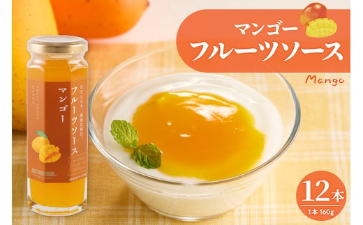フルーツソース160g マンゴー（12本）和歌山産業提供 山形県 東根市 hi070-012