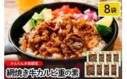 網焼き牛カルビ8袋セット 山形県 東根市 hi010-012