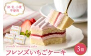 【期間限定】卵・乳・小麦不使用【フレンズいちごケーキ × 3箱】 山形県 東根市 日東ベスト 3箱　hi010-025