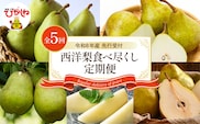 【2026年産 5回定期便】西洋梨食べ尽くし定期便 山形県 東根市 東根農産センター提供 hi027-201-r8