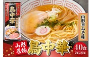  鳥中華山形辛みそ味 20袋 (40食分) みうら食品 山形県 東根市 hi046-020