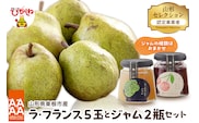 【令和8年産 先行予約】山形セレクション ラ・フランス（5玉）とジャムセット 山形県 東根市 鈴木農園提供 hi069-021