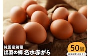 【山形県東根市産】　出羽の郷名水赤がら50個入（破損補償5個を含む） 半澤鶏卵提供 山形 東根 hi071-003