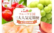 【2026年 先行予約 3回定期便】2026年 フルーツ王国 三大人気定期便 千笑花夢提供 山形県 東根市 hi082-041