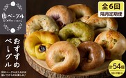 【隔月定期便】おすすめベーグル 9個セット×6回 詰め合わせ 山ベーグル＆CoffeeStand提供 山形県 東根市 hi086-007