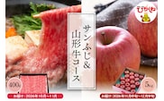 【2回定期便】山形牛＆りんご コース（2026年10月以降お届け） 山形県 東根市 　hi999-043