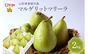 【2026年産】 西洋梨 マルゲリットマリーラ 2kg 秀品 化粧箱入り 山形県 東根市 東根農産センター提供 hi027-188-r8