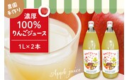 100％りんごジュース 1L 2本セット 山形県 東根市 hi037-005