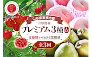 【2026年 3回定期便】山形農縁プレミアム3種A ～さくらんぼ佐藤錦から始まる～ 千笑花夢提供 山形県 東根市 hi082-065a