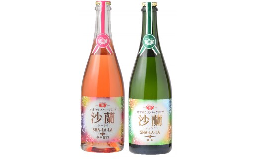 大浦葡萄酒 スパークリングワイン (750ml×2本セット) 白ワイン ロゼワイン 酒 『(有)大浦葡萄酒』 山形県 南陽市 [260]
