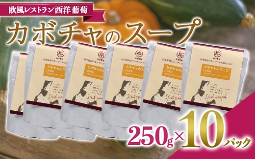 カボチャのスープ (250g×計10袋) 『欧風レストラン 西洋葡萄』 山形県 南陽市 [2007]
