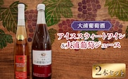 大浦葡萄酒 スチューベンセット 「アイススウィートワイン 375ml ＆ 大浦葡萄ジュース 720ml」 『(有)大浦葡萄酒』 ロゼ 極甘口 ストレートジュース 山形県 南陽市 [2075]