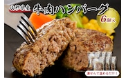 湯せんで温めるだけ！山形県産牛肉ハンバーグ660g（110g×6個入り）