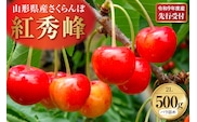 【令和9年産】さくらんぼ「紅秀峰」 秀2L (500gバラ詰め×1パック) 山形県河北町産 【晴天畑】 ka073-016