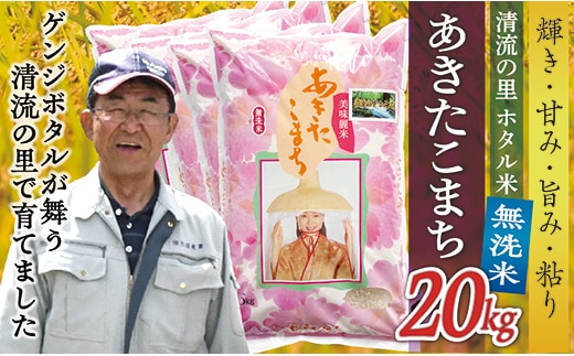 令和7年産 【無洗米】最上町産 あきたこまち 20kg (5kg×4袋)