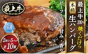 【冷凍】最上牛「生」ハンバーグ　