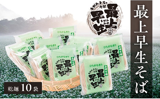 最上早生そば乾麺10袋セット within2025
