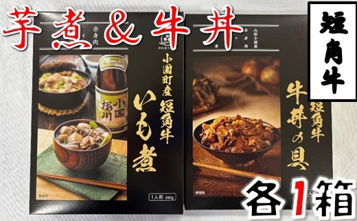 短角牛いも煮・短角牛牛丼の具 各1箱 計2箱