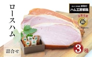 「 ロースハム 3種 詰め合わせ 」 ハム 詰合せ やまと豚 DLG 金賞 おかず 焼くだけ のし 熨斗 ギフト お中元 お歳暮 プレゼント 福島県 福島 田村市 ハム工房都路 within2024