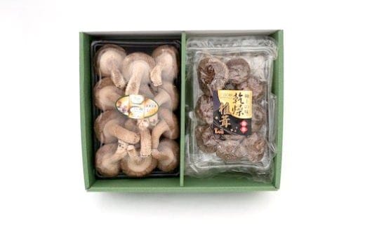 生椎茸 と 乾燥椎茸 のセット 椎茸 しいたけ シイタケ スライス 肉厚 詰合せ 詰め合わせ セット 国産 人気 ランキング おすすめ 贈答 プレゼント お中元 お歳暮 福島県 田村市 福島 田村 テイク