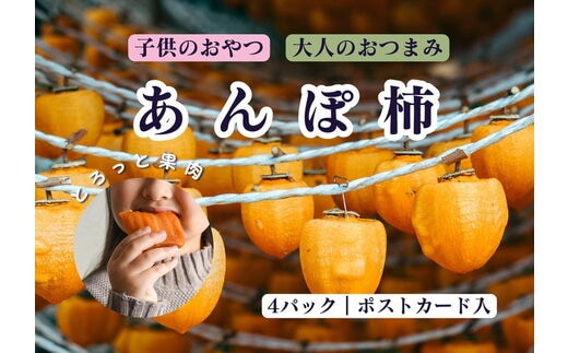 【2回定期便】【季節限定】あんぽ柿（4トレー） ※沖縄・離島への配送不可 ※2025年12月上旬～2026年2月下旬頃に順次発送予定