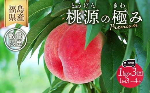 ◆2026年夏発送◆桃源の極み～産直・桃・約1kg×3回～ ※離島への配送不可 ※2026年7月上旬～9月上旬頃に順次発送予定 ｜ 先行予約 予約 数量限定 桃 もも モモ 果物 くだもの フルーツ 詰め合わせ 福島 ふくしま