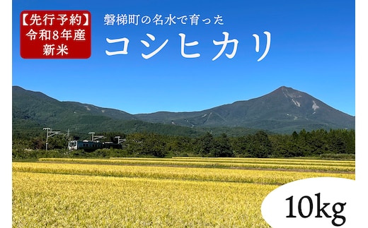【先行予約】【令和8年産・新米】コシヒカリ10kg 磐梯町の名水で育ったコシヒカリ 11月中旬発送 会津産 磐梯町産 福島県産 精米